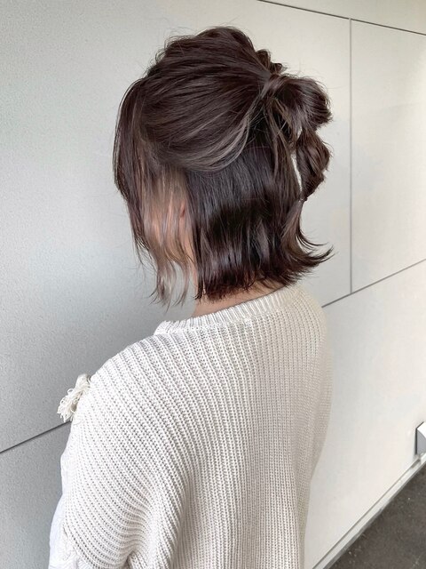 インナーカラー×簡単アレンジ