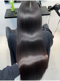 超音波髪質改善ヘアエステ/黒髪グレーベージュ/美髪