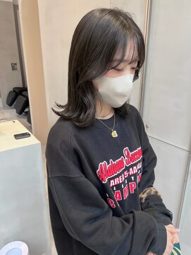 ガリカ 横浜(Gallica) 大人可愛い韓国風ゆるふわカール/シースルーバング/暗髪カラー