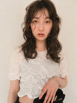 プフ 伏見(puf) 柔らかベージュ×ニュアンスウェーブ【伏見/栄/髪質改善】