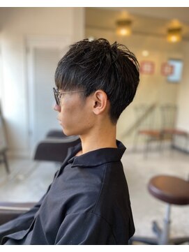 ソイクフ 四条大宮店(SOY-KUFU) 【soy-kufu】MEN'S HAIRアッシュブラックマッシュショート