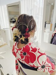 卒業式　袴ヘアアレンジ