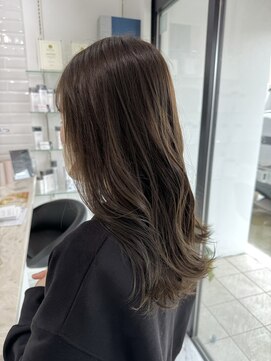 ビューティーサロン クロス(CROSS) ブリーチなし透明感カラー/オリーブベージュ/オリーブカラー