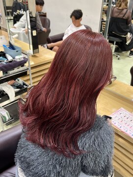 ゼスト 吉祥寺店(ZEST) レッドカラー/暖色カラー/ブリーチなし/吉祥寺yuna