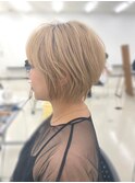 30代40代☆スタイリングが簡単☆丸みショート