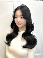 アリュウル 表参道 青山(Allure)&nbsp;ブルーブラック×韓国レイヤーカット○【KAKO】