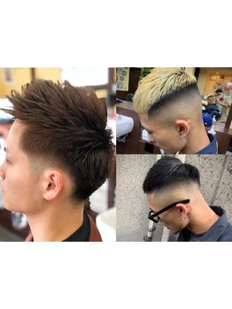 クラシカルなメンズバーバースタイルだけじゃない、トレンドのカジュアルなスタイルもご相談ください！