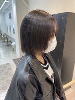 ニュート(Neut )&nbsp;グレージュ/透明感カラー/ブリーチなし/名古屋/ぱつっとボブ