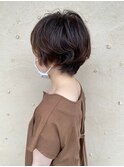 くせ毛風ショート/段カット/マニッシュボブ/20代/30代/40代人気