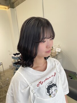 グランドゥ イル(grande ile) 【切りっぱなしロブ＆ダークグレージュ】