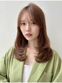 ロングレイヤー内巻きワンカールハイレイヤー