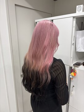 ギア(GEAR.) 【おしゃかわルーツカラー♪】pink×black