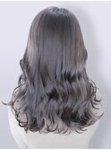 20代30代髪質改善カラーラベンダーベージュ毛先パーマ透け感