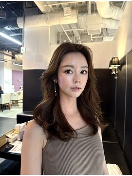 トリコ 梅田茶屋町店(trico) 韓国風レイヤーカット×王道オリーブベージュ