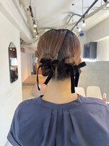 ウック(wooc)&nbsp;ベロアリボン/まとめツインヘアセット