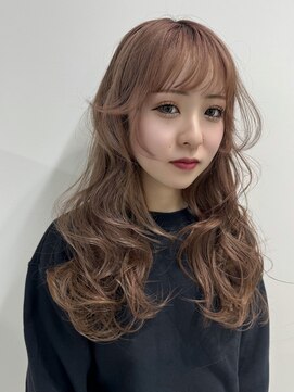 ワンズ リー 上大岡店(One's ly) ハイライトカラミルクティーベージュケアブリーチレイヤーカット