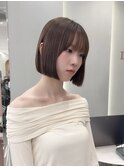 ◯ オリーブグレー/韓国/レイヤーカット/髪質改善/縮毛矯正/札幌