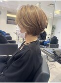 30代40代50代ショート白髪ぼかし銀座丸みくびれ井
