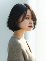 ダル 渋谷/表参道(DAL.)&nbsp;レイヤーカットボブ髪質改善カラー縮毛矯正暗めカラー韓国