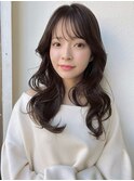 コテ巻き風/ロングレイヤー/大人可愛い/透明感カラー/p川口