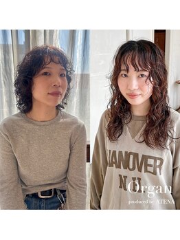 オルガン(Organ)の写真/【通町筋駅徒歩1分】ナチュラル~トレンドのハードパーマまで対応可能!自然でスタイリッシュな雰囲気に◎
