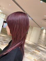 ピークアブー アヴェダ アトレ恵比寿(PEEK-A-BOO AVEDA)&nbsp;ロングウルフ×ハイトーンピンク