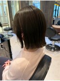 艶髪/透明感グレージュ/ショートミディ/ボブ