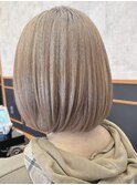 ショートボブ!ブリーチonベージュ