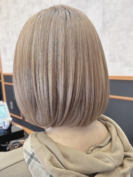 アグ ヘアー フォーキー 焼津店(Agu hair Forky) ショートボブ!ブリーチonベージュ