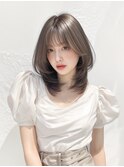 【小顔見え】乾かすだけくびれミデ