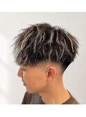 ショートマッシュ×ホワイトメッシュ