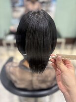パーマ落としラボ アピッシュ 銀座(apish)&nbsp;パーマ落とし艶カラー髪質改善美髪ショートボブ銀座