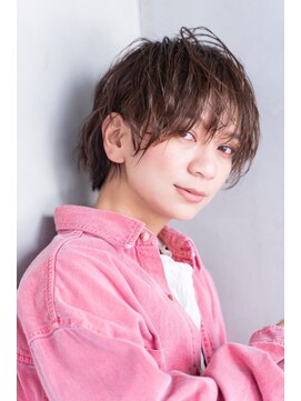 エース (ACE) ACE パーマ風カール×ダークブラウン