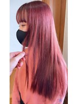 ヘアーサロン オンリーホープ(HAIR SALON ONLY HOPE) ロングピンクカラー