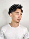 ビジネススタイル☆ソフトパーマショート【クオート依田】