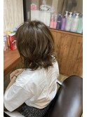 グレージュ×アッシュ