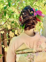 あだち美容室 宮の森店&nbsp;【和装着物ヘアセット】結婚式／七五三など訪問着での和装に
