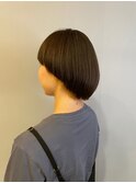 ミニボブマッシュ/ストレート/透明感/カラー/20代30代/髪質改善