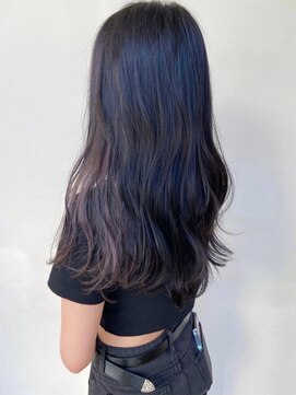 トップヘアー スパアンドリラクゼーション 安城(spa&relaxation) 韓国風波ウェーブ！ペールパープルインナーカラー