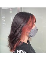 アッシュ 日野店(Ash)&nbsp;インナーカラー/髪質改善/ベビーピンク/韓国風/ハイトーンカラー