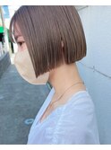 ボブロングショートダブルカラー髪質改善ブリーチ学割フルバング