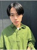 メンズ韓国ヘアー　センターパート/10代20代30代