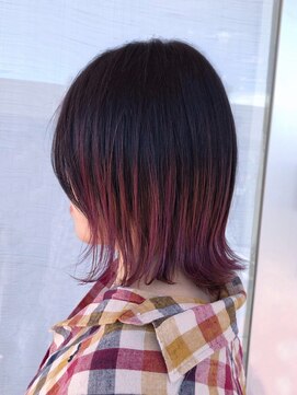 ヘアーショップ エヌアンドエー 幸手店(hairshop N&A) 外ハネボブくびレイヤー/髪質改善グラデーションカラー#1