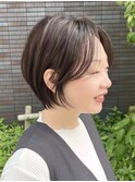 顔まわりカット/レイヤーカット/韓国/ロングヘア/グレージュ
