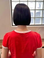 ナインスフロア(9NINTH FLOOR)&nbsp;ミニボブ/内巻きボブ/切りっぱなしボブ/暗めナチュラル/ツヤ髪