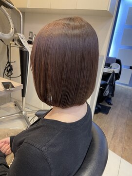 ヘアアンドメイク シークネクスト(HAIR&MAKE SeeK NEXT) 柔らかいベージュカラー/透明感/ボブ