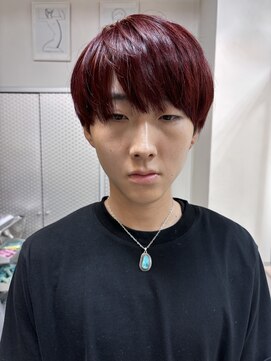 テテ(TETE) メンズショート ボルドーカラー