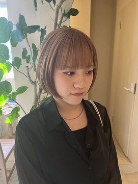クレオヘア インターナショナル 八丁堀店 mini bob/ナチュラルベージュ