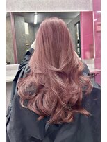 ランズ(LANDS)&nbsp;ピンクカラー×レイヤー【韓国ワンホンヘア 大阪 梅田】