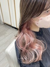 《インナーカラー/デザインカラー》インナーカラーで＋αカラーを楽しみましょう♪[荻窪/ケアブリーチ]
